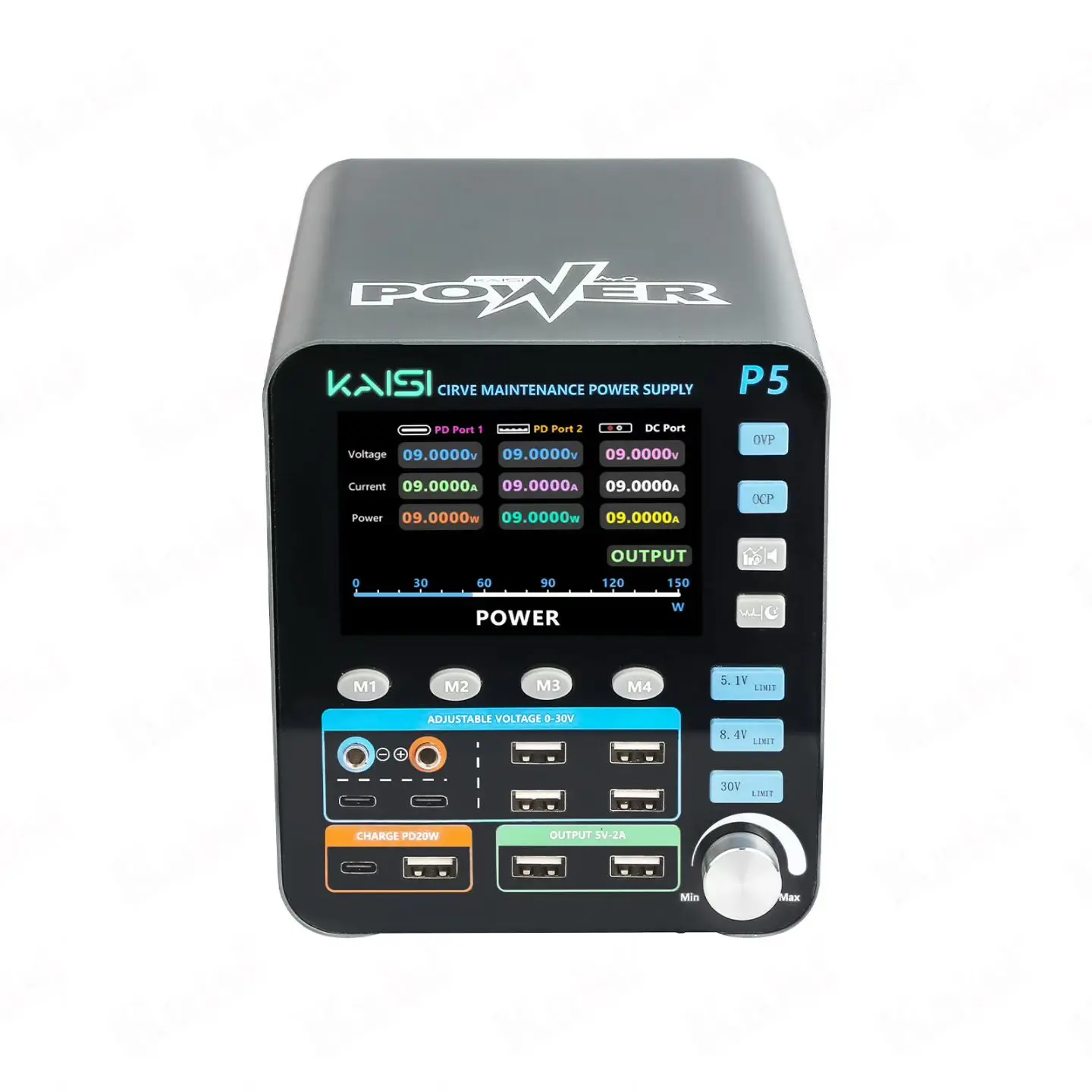 KA ISI P5 DC regulated power supply, intelligent digital display, 210W high power, high precision power meter repair.
