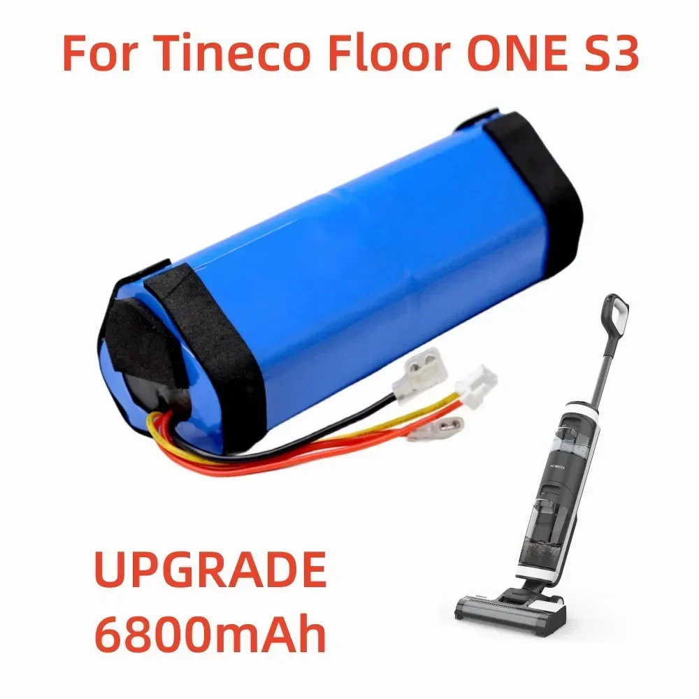 Original 21.6v 4000mAh 6800mAh for Tineco Floor OneS3 Wet and Dry Vacuum Cleaner 18650 Li-ion Rechargeable Batteries Pack