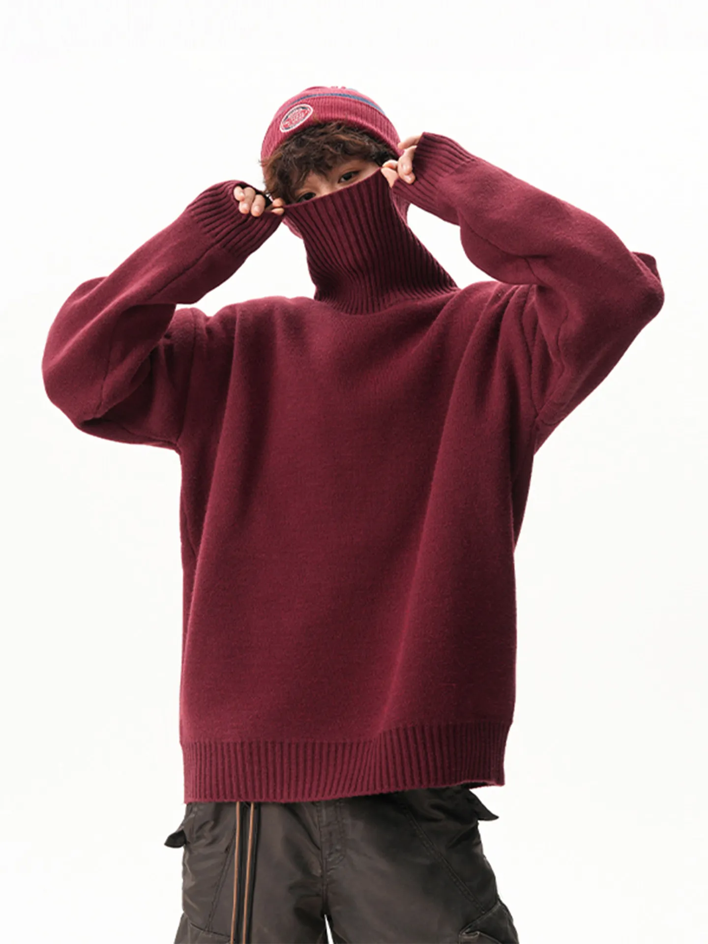 Fur Collar Pullover…