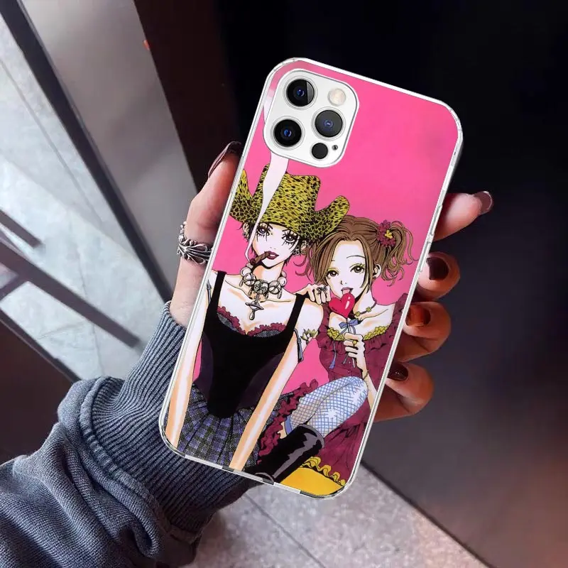 NaNa Osaki Anime Phone Case For iPhone 16 15 14 13 12 Mini 11 Pro Max Cover 7 Plus X XS XR 8 + SE Silicone Shell Print Fundas Fo