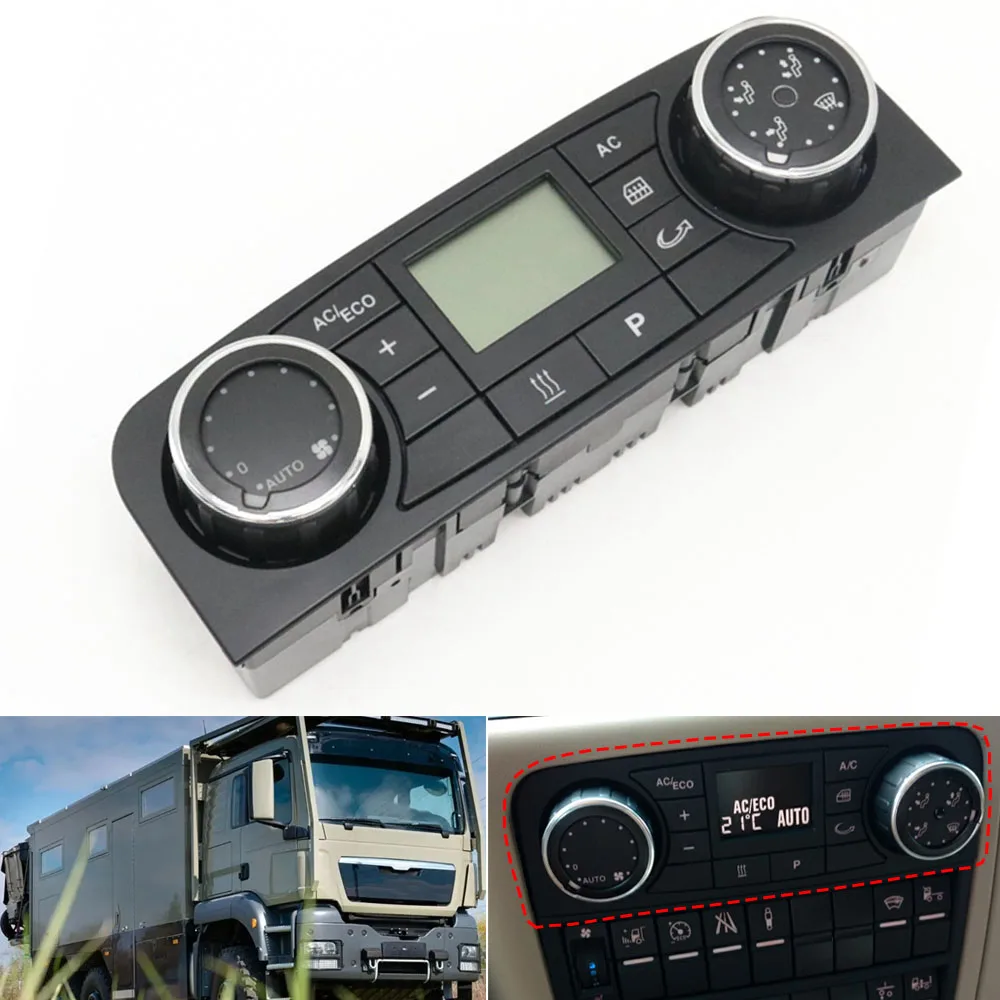 للرجل TGS TGX TGL TGM شاحنة A/C مسخن الهواء تكييف التحكم لوحة التبديل 81619906105 81619906081 81619906097 81619906115 #1