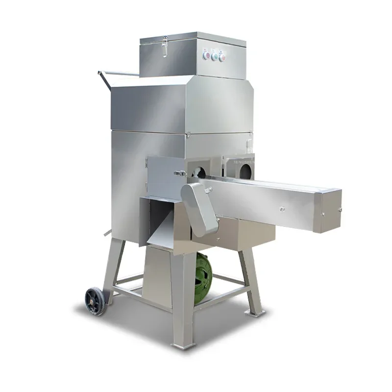 Fresh Sweet Corn Husker Sheller Thresher Seed Removing Machine Maize Peeling Shelling Machine