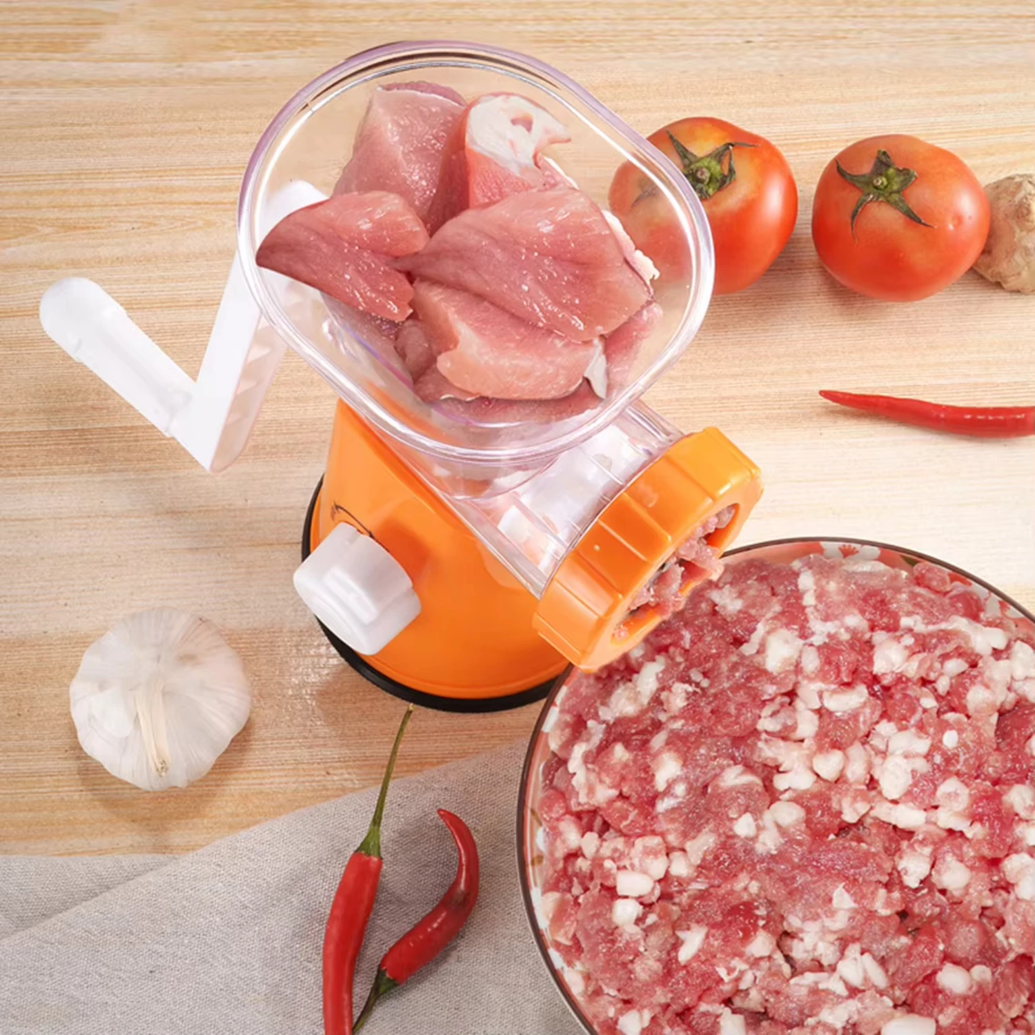 Stainless Steel Meat Grinder Sausage Stuffer Mincer Grinding Machine - Perfect for Vegetables and Meat Juices