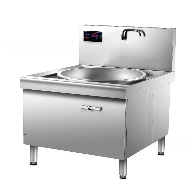 Commercial induction cooker, canteen big pot stove hotel high-power stainless steel electromagnetic cooker