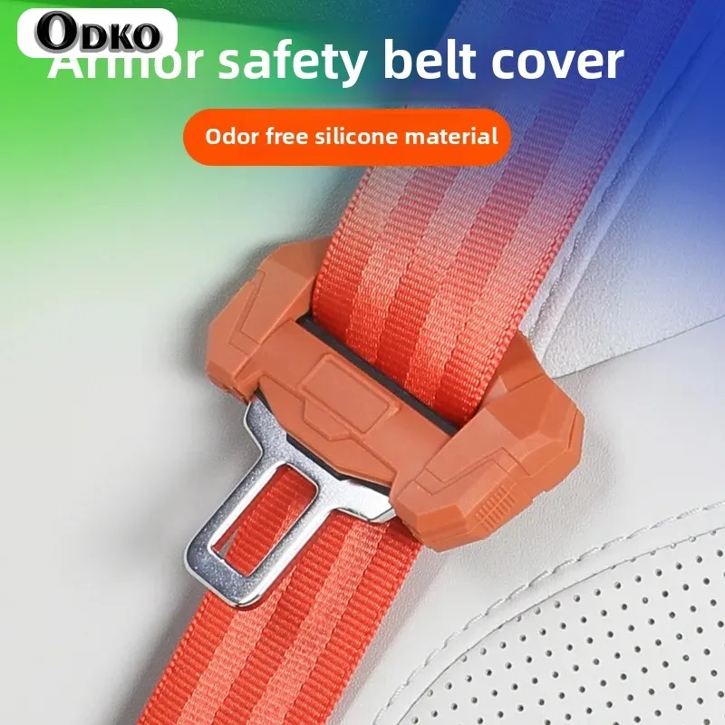 Silicone Seat Belt Plug Protection Cover Anti-Wear Scratch-Resistant for Geely Starry L Boorui Xingrui Binruiborui