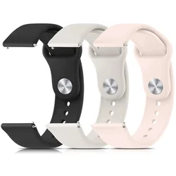 Pulseira de silicone de 20mm 22mm para samsung galaxy watch 6/5/4/6 clássico/5 pro/4/active 2, huawei watch gt 4-2-2e-3-3 pro band