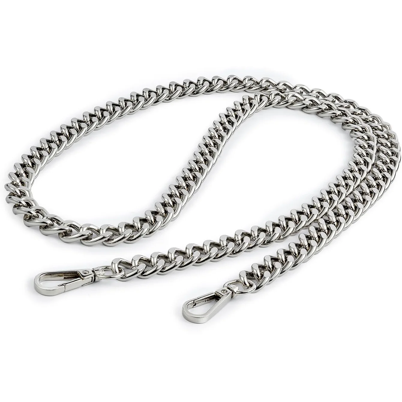 Metall-Aluminium-Taschenkette, Ersatzteile, Zubehör für handgewebte Schulterhandtasche, DIY handgefertigte abnehmbare Träger – Detail 16