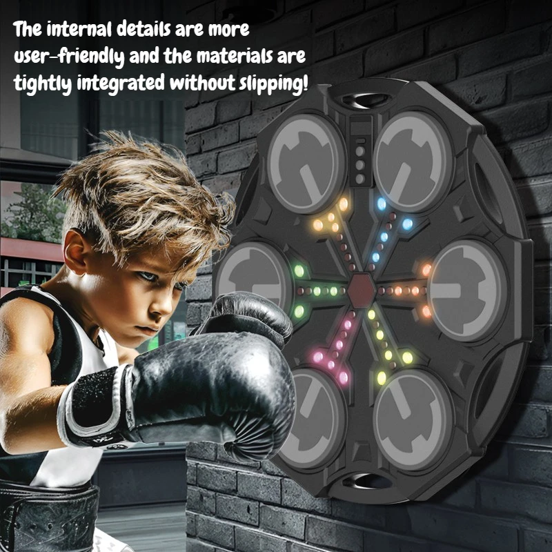 8 أنواع من آلة الملاكمة للموسيقى الذكية المثبتة على الحائط، متوفرة بتقنية البلوتوث تتميز تشغيل الموسيقى العاطفية والإضاءة الرائعة Ef #2