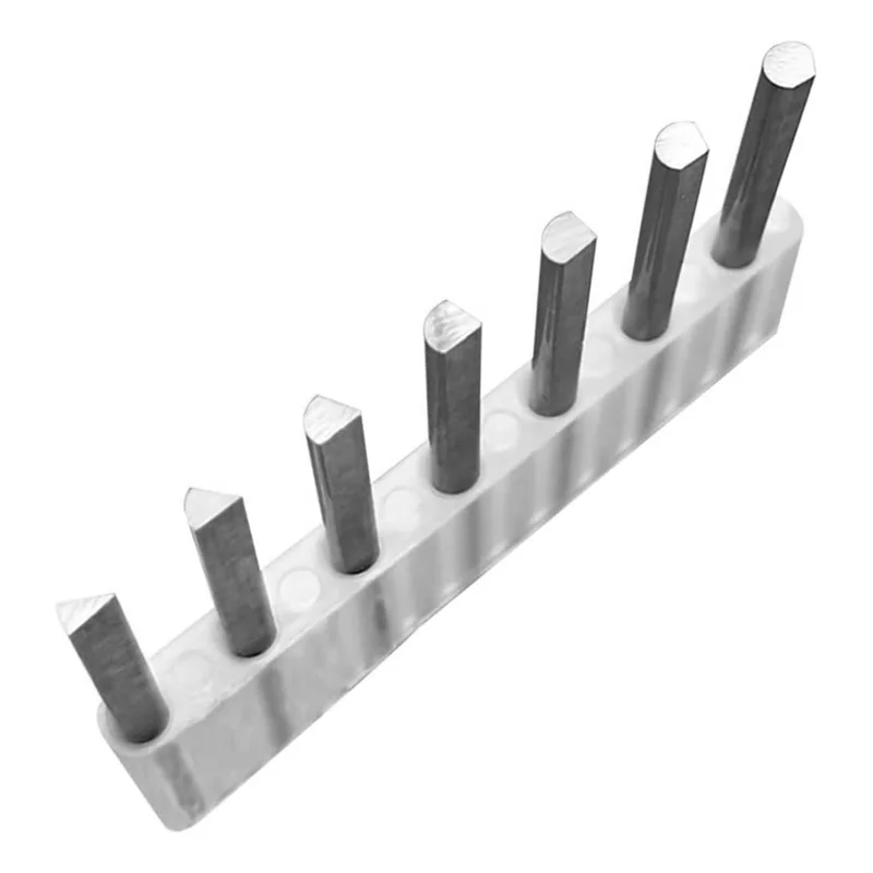 

A04G-инструменты для гравера ювелирных изделий, нож для резьбы, 7 шт., стальные гравировальные режущие насадки для пневматического удара