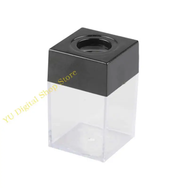 

96BA Durable Paper Clip Dispenser Pushpin Holder Thumbtack Dispenser Box