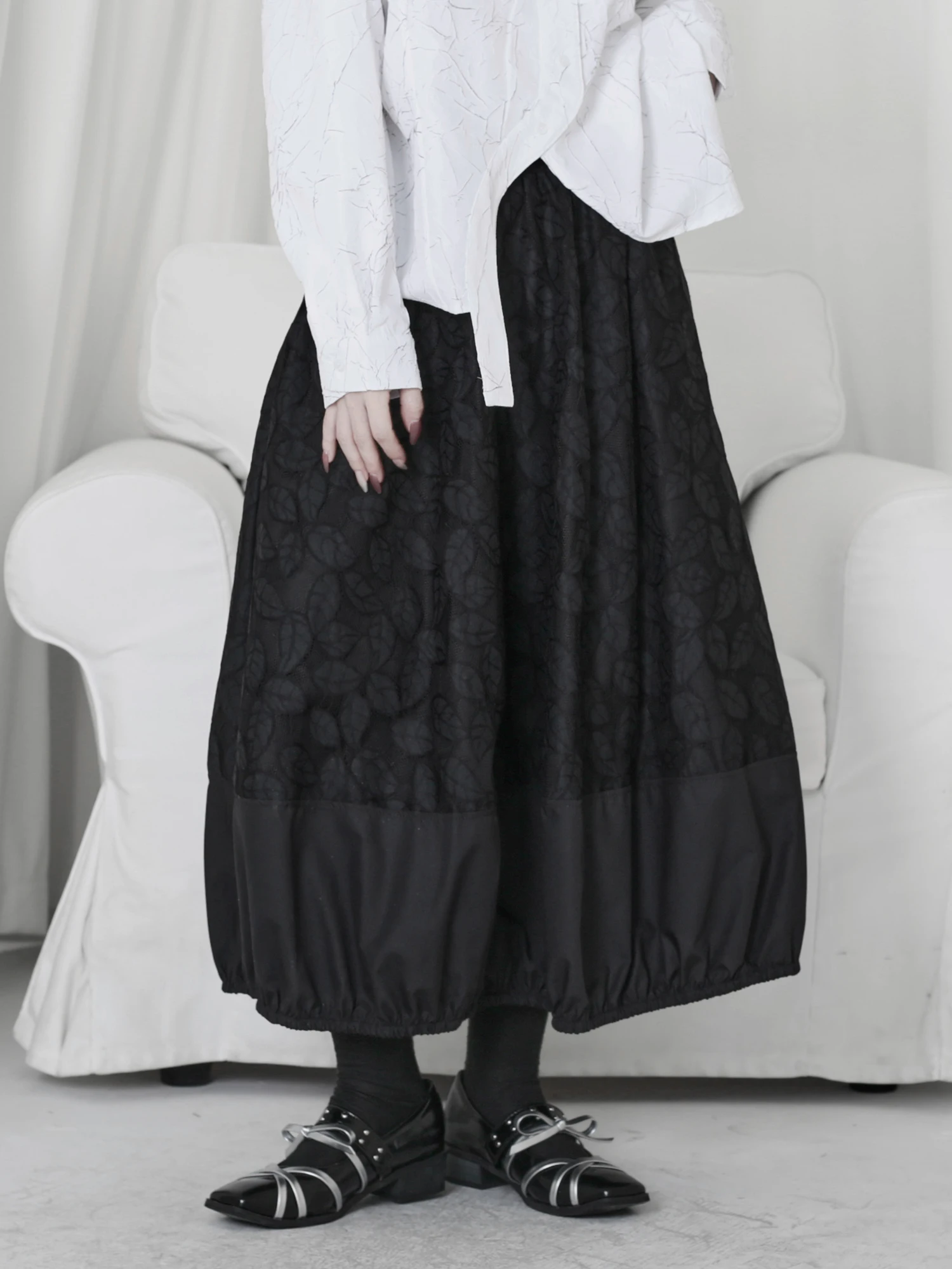 

Новая коллекция: Романтичная юбка Ciwalk с эластичным поясом, пэчворк и 3D-цветочным дизайном, весна/лето, неэластичная