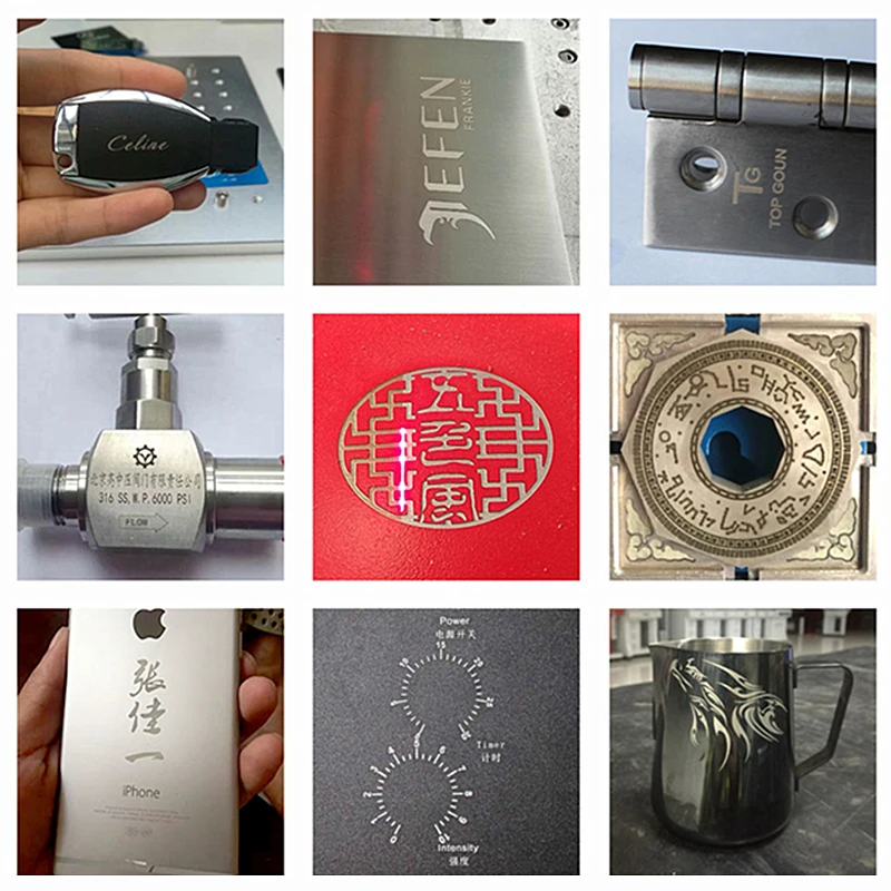 LY Mini 50W 30W 20W UV 5W Fiber Laser Marking Engraving Machine Offiline Controller Support Rotation Axis Metal Engraver