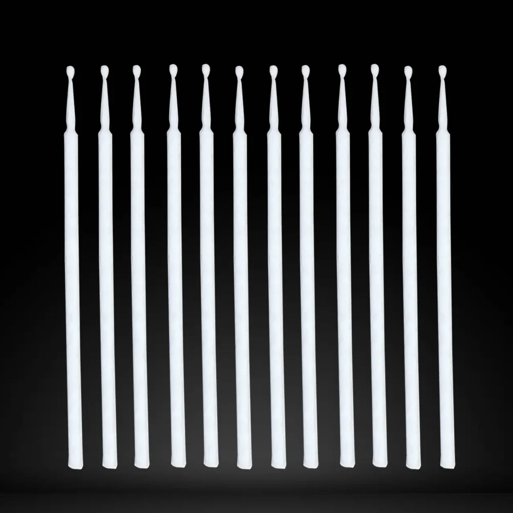 100Pcs Disposable Oral Applicator Dental Sticks Plastic Injection Molded Brushes Non-Linting Bendable Tips for Latisse Eyelash