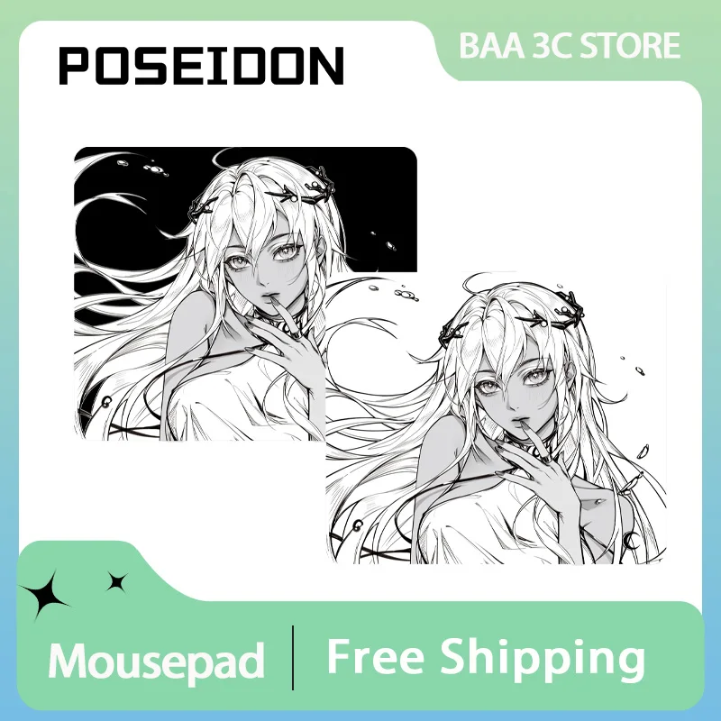 

Crescent Olympus Series Mouse Pad Fine Plain Weave Xsoft Polyurethane Primer Aquarius ZEUS HADES POSEIDON ARES Series Mousepad