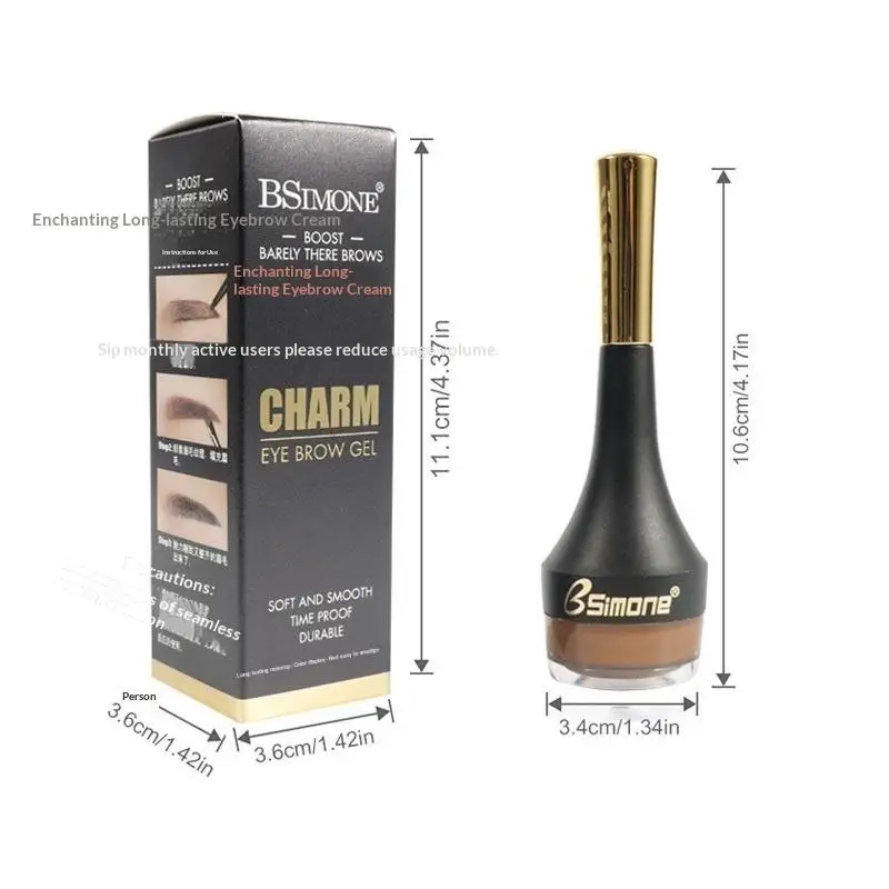 BSIMONE 5g Long-lasting Air-cushion Dye Brows Gel Brown Black Eyebrow Cream Enhancers Waterproof Tinted Makeup Liquid Eyebrows