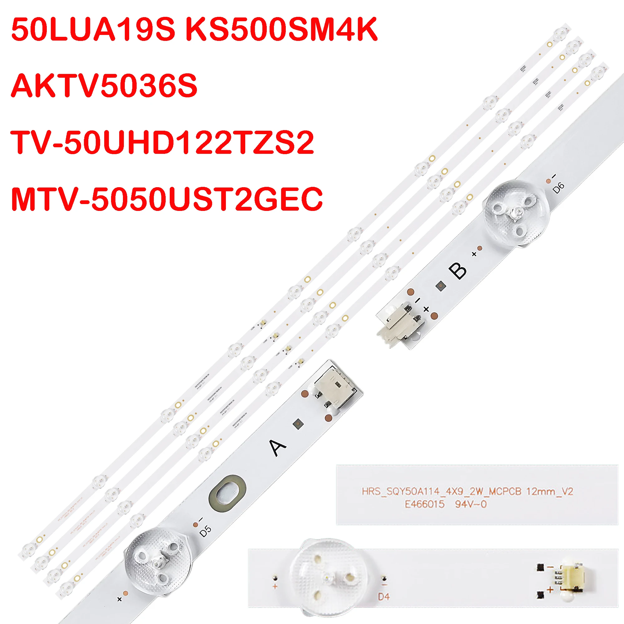 LED Backlight Strip For NVR-8060-504K2SSM PLED5038-C PLED5042-B-UHD RLDED5098-B-UHD RTU5015-B RNSMU5036 LED5098-B-UHD