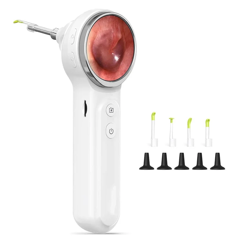 

ABMF-Digital Otoscope With Light, 1.85 In IPS Screen, 720P HD Ear Camera, Ear Wax Removal Tool, Video Functionality