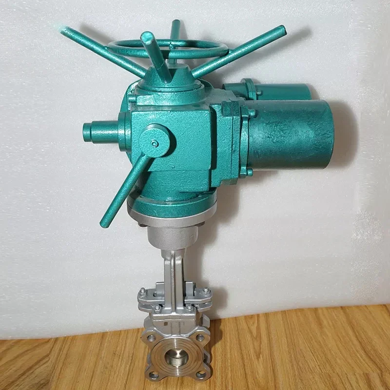 CZ-DXZ43 AC 380 Volt Cast Iron Carbon Steel Stainless Steel Electric Rising Stem Knife Gate Valve