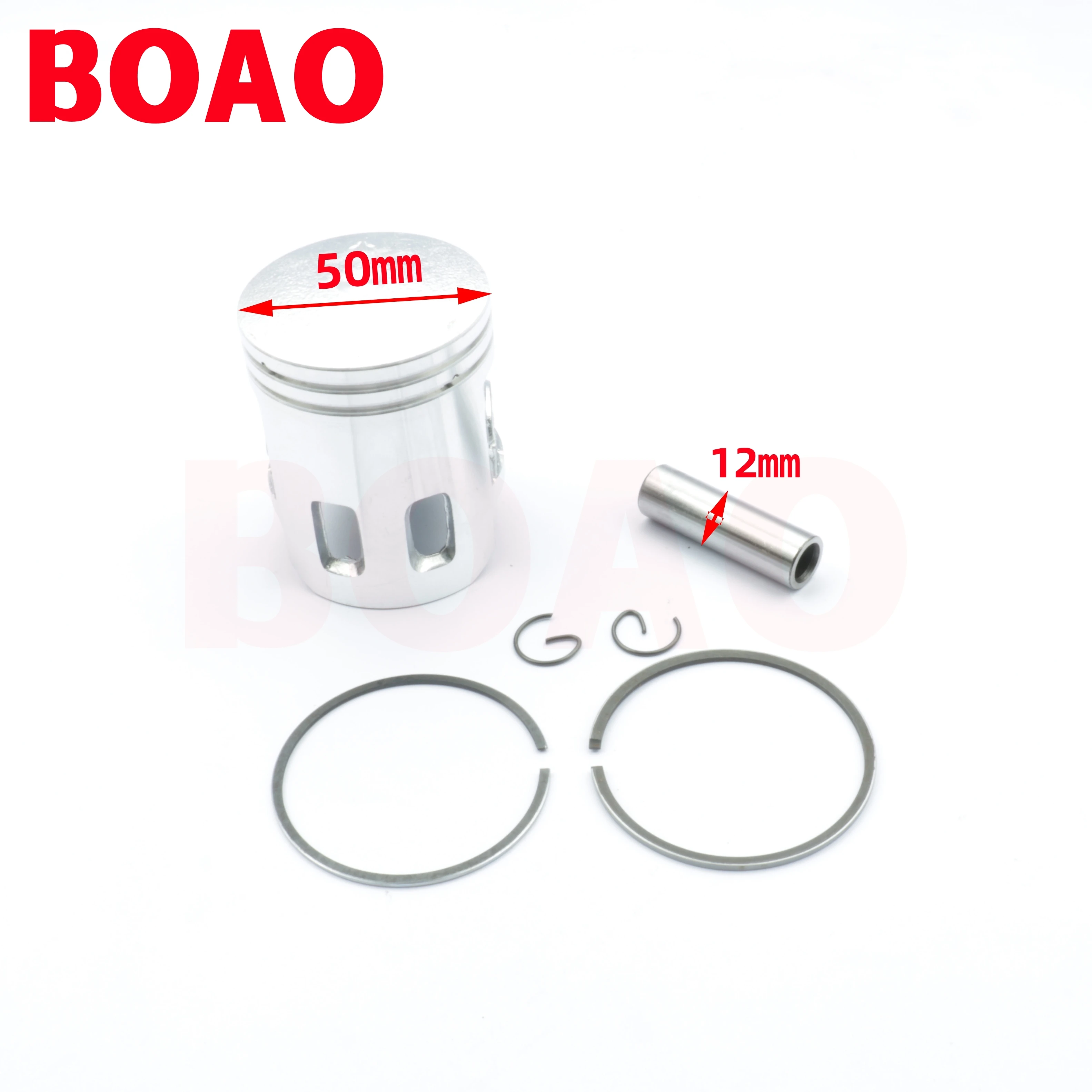 Motorcycle piston kit cylinder diameter 50mm suitable for Dio90 jog90 90cc AF18E AF27 AF28 Honda CUB EZ 90