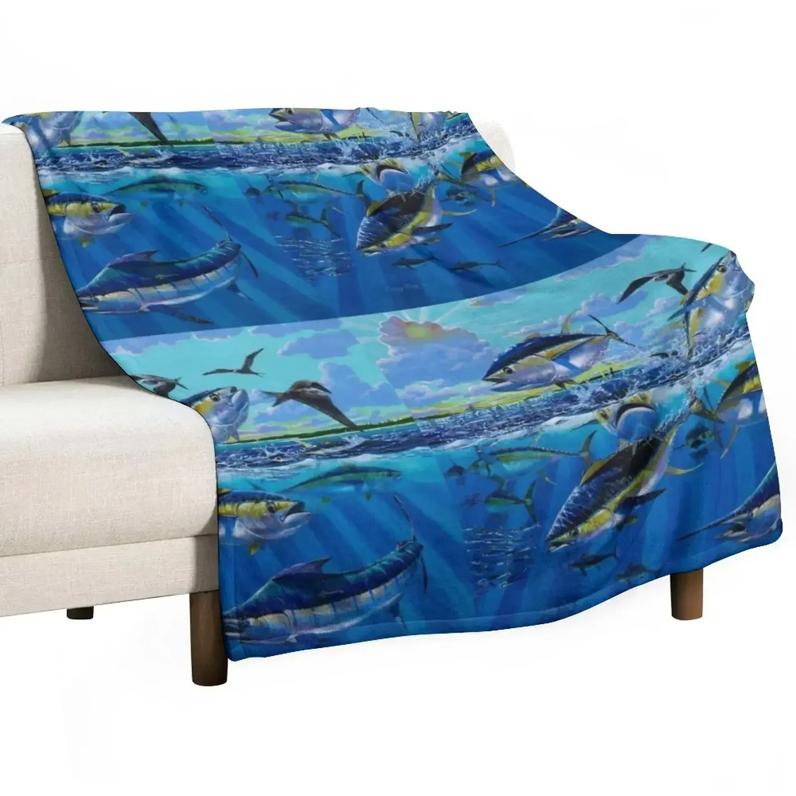 

Yellowfin Run Throw Blanket Weighted Beautifuls Blankets