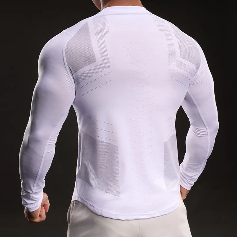 Men Slim Tops Fashion Men Breathable Quick Dry Underwear Thin Elastic Compression Fitness Wear For Winter Sport First Layer Wear