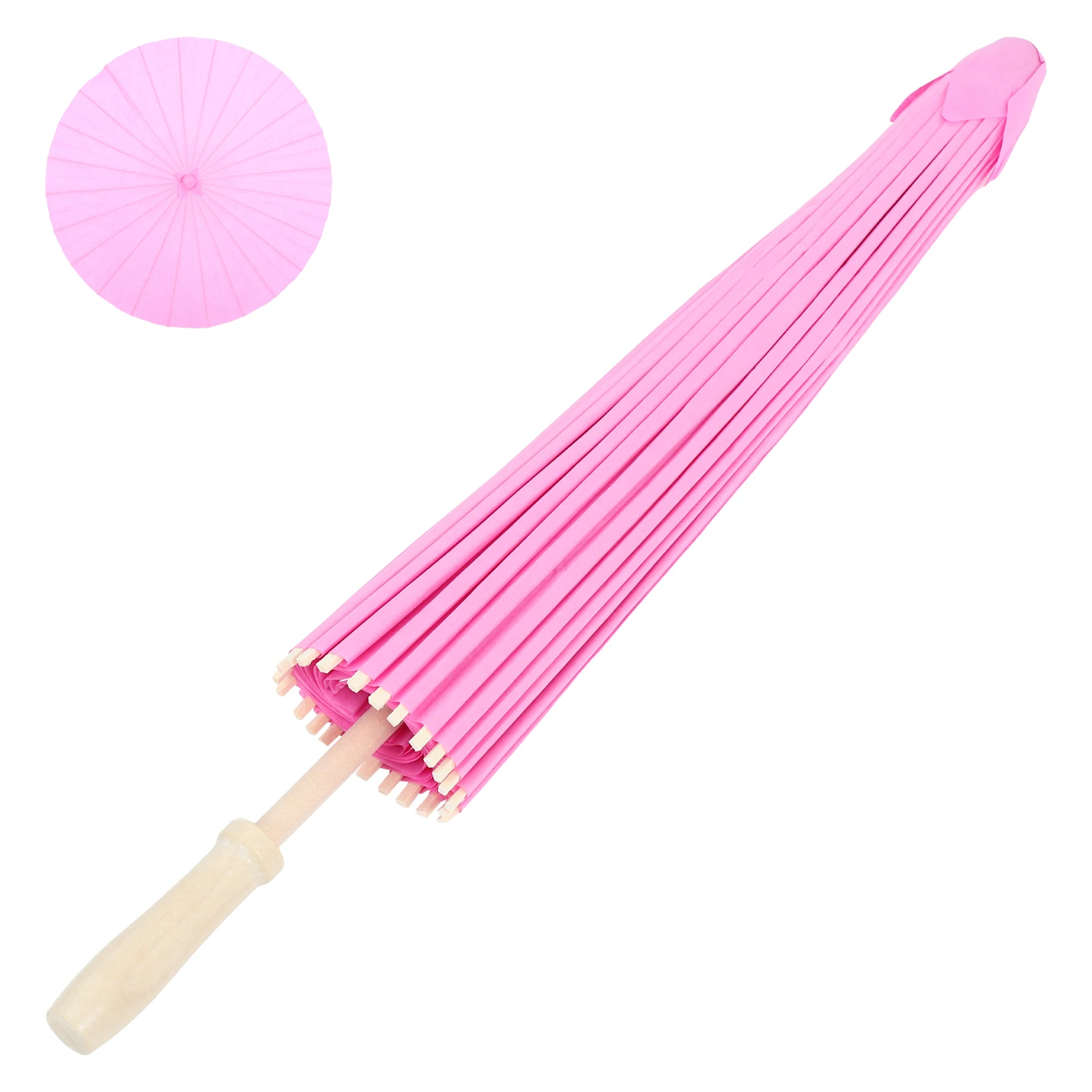 

Blank Oiled Paper Umbrella for Diy Drawing Crafts Decorative Parasol Smooth Surface Ideal Painting Family Fun Handheld