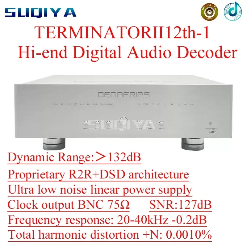 SUQIYA-TERMINATORII12th-1 Digital Audio High-end Decoder R2R+DSD Architecture Ultra-low Noise Linear Power Supply Clock Output
