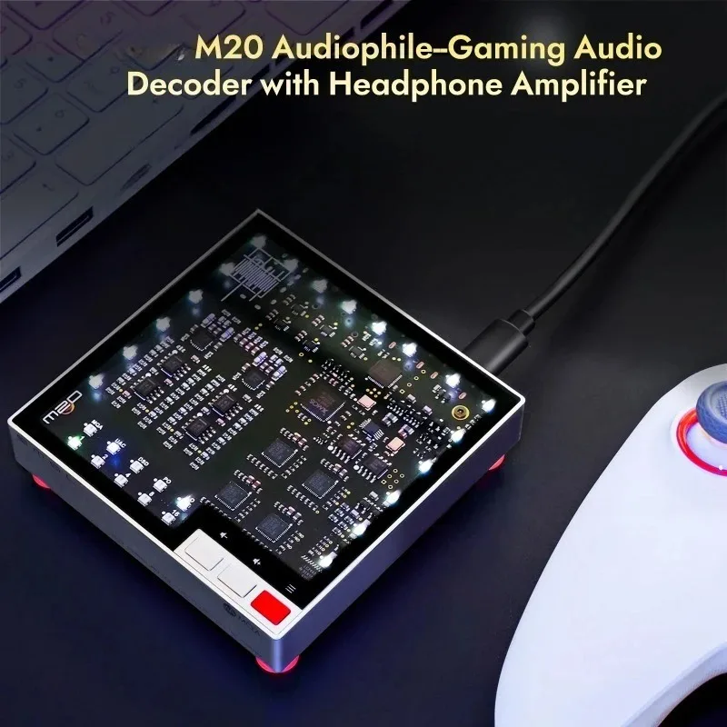 Portable Hi-Res Audio DAC Headphone Amplifier Dual USB Modes MQA Decoding Digital Audio Output Player Accessory