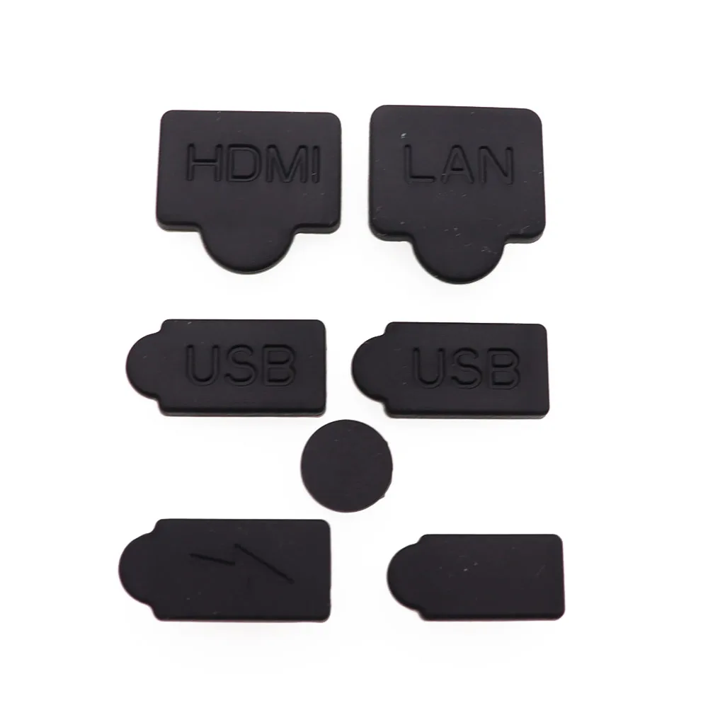 1set Silicone Dust Plugs Set USB HDM Interface Anti-dust Cover Dustproof Plug Cover Stopper for PS5 Game Console Accessories