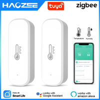 Tuya Smart Zigbee Temperature And Humidity Sensor Indoor Thermometer Monitor For Home Work With Alexa Google Home Assistant