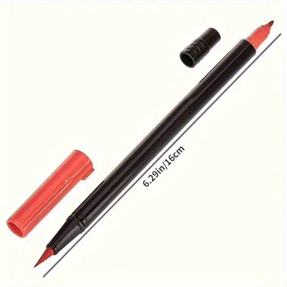 Vitality Double-Tip Watercolor Pen Set - Art supplies for painting and handicrafts, featuring bright colors and durable plastic