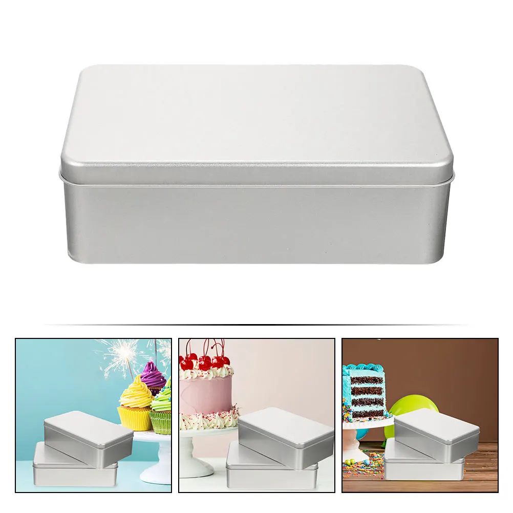 

Tinplate Cookie Tins Small Lidded Candy Gift Box Packaging Container for Party Tin Box Cake Tin Packing Tins with Lids