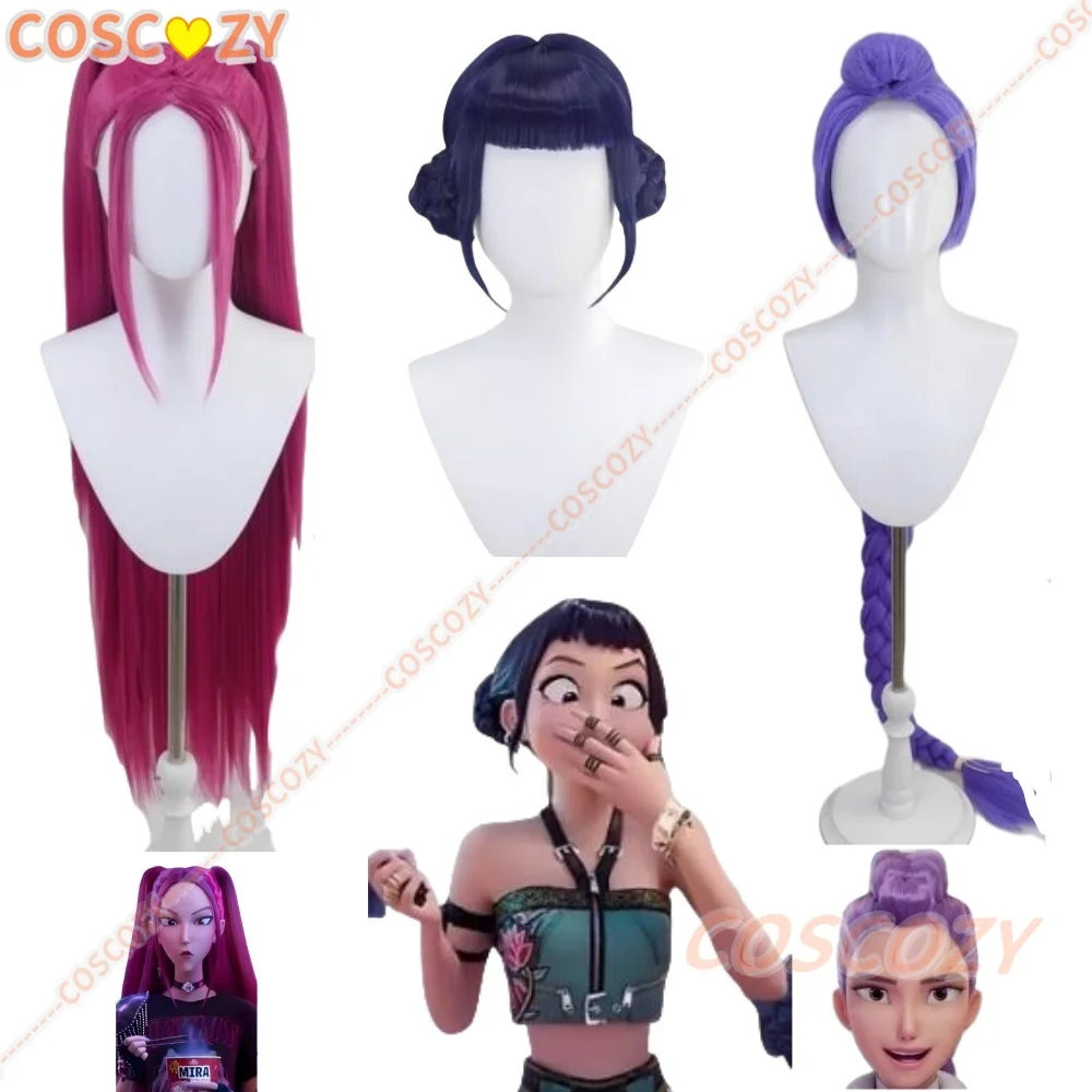 

Anime Kpop Demon Zoey Hunters Cosplay Rumi Superstar Mira Cosplay Wig Girl Group Wig Women Hallowen Party Roleplay Props