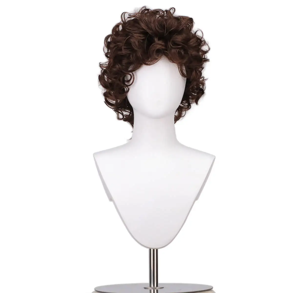 Anime PIECE Cosplay Monkey D. Luffy Wigs Short Curly Brown Heat Resistant Synthetic Hair Man Party Wigs Costume