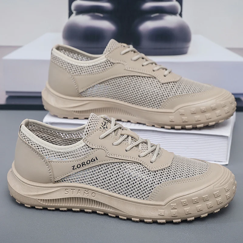 

Men's Walking Shoes 2024 New Fashion Casual Shoes Breathable and Comfortable Sports Outdoor Hiking Wearresistant Shoes for Men