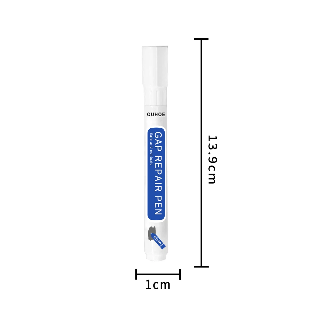 30g Bathroom Waterproof Mildew-proof Floor Gap Tile Repair Pen Wall Repair Pen Tile Beauty Seam Pen White Grout Marker Home Tool