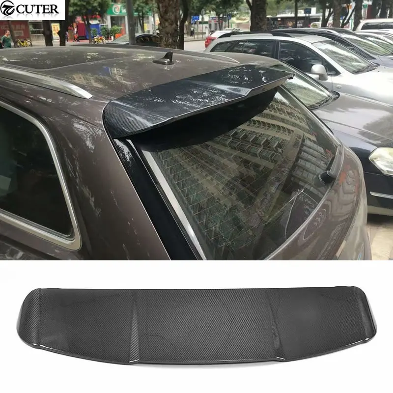 Q7 Carbon Fiber Rear Roof Spoiler Wing for Audi Q7 SLINE SQ7 Car Body Kit 16-18