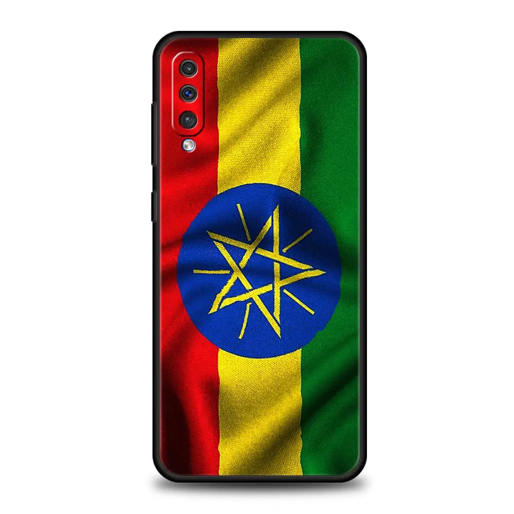 Phone Case For Samsung A24 A12 A14 A32 A50 A70 A20E A20S A10S A22 A30 A40 A34 A54 A42 A52 5G A02S A04s Cover Ethiopia Flag