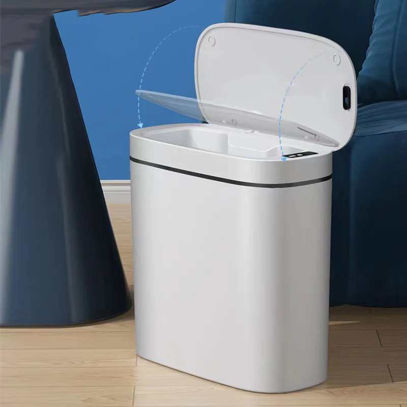 

14L Automatic Touch Smart Trash Can Dustbin Bathroom Garbage Toilet Recycle Waste Bin Kitchen Sensor Basket for Rubbish Bucket