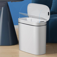 14L Automatic Touch Smart Trash Can Dustbin Bathroom Garbage Toilet Recycle Waste Bin Kitchen Sensor Basket for Rubbish Bucket