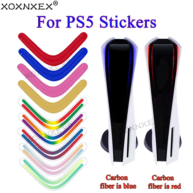 1ชุดสำหรับ PS5โฮสต์ Light Bar Rainbow Gradient สติกเกอร์กาว Decals LED Lightbar สำหรับ PS5เกมอุปกรณ์เสริม