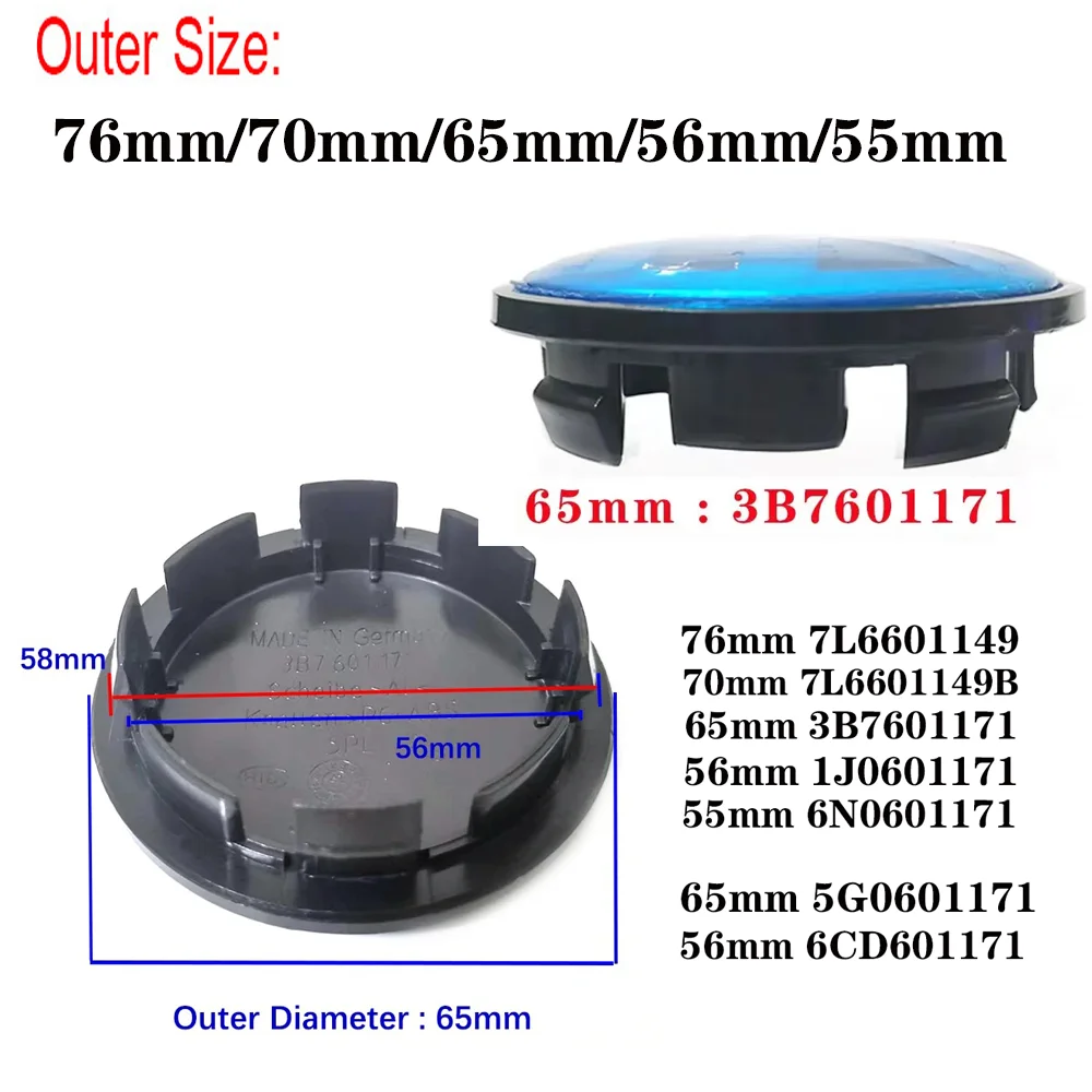 4Pcs 55Mm 65Mm 56Mm…