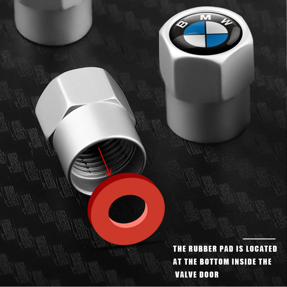 4pcs Car Wheel Cover Tire Valve Stem Caps Accessories for BMW 1 2 3 4 5 6 7 Series X1 X3 X4 X5 X6 X2 F10 F15 F20 F30 M E36 E46