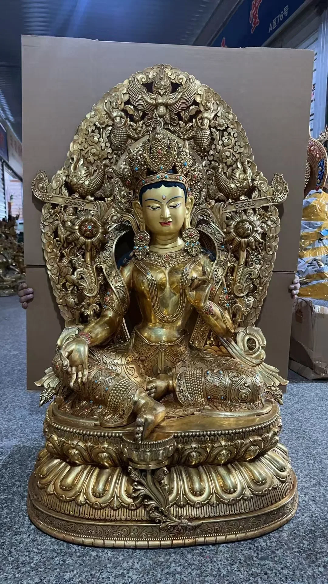 1 meter large huge Buddha statue for temple hall Wholesale Buddha Future Buddha TARA Bodhisattva GUAN YIN Buddhist worship