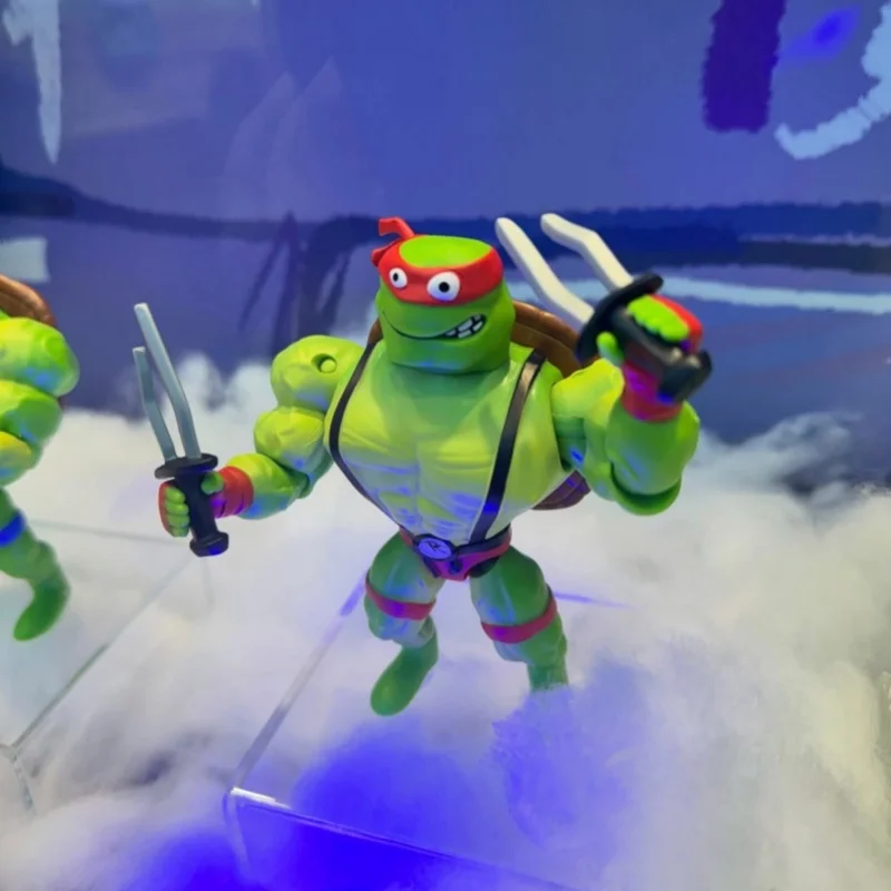 ตุ๊กตาเต่านินจาสีสันสดใส รุ่นโรงละคร ฉบับกล้ามโต ราคาแพง ของสะสมจากภาพยนตร์การ์ตูน ฟิกเกอร์โมบาย T