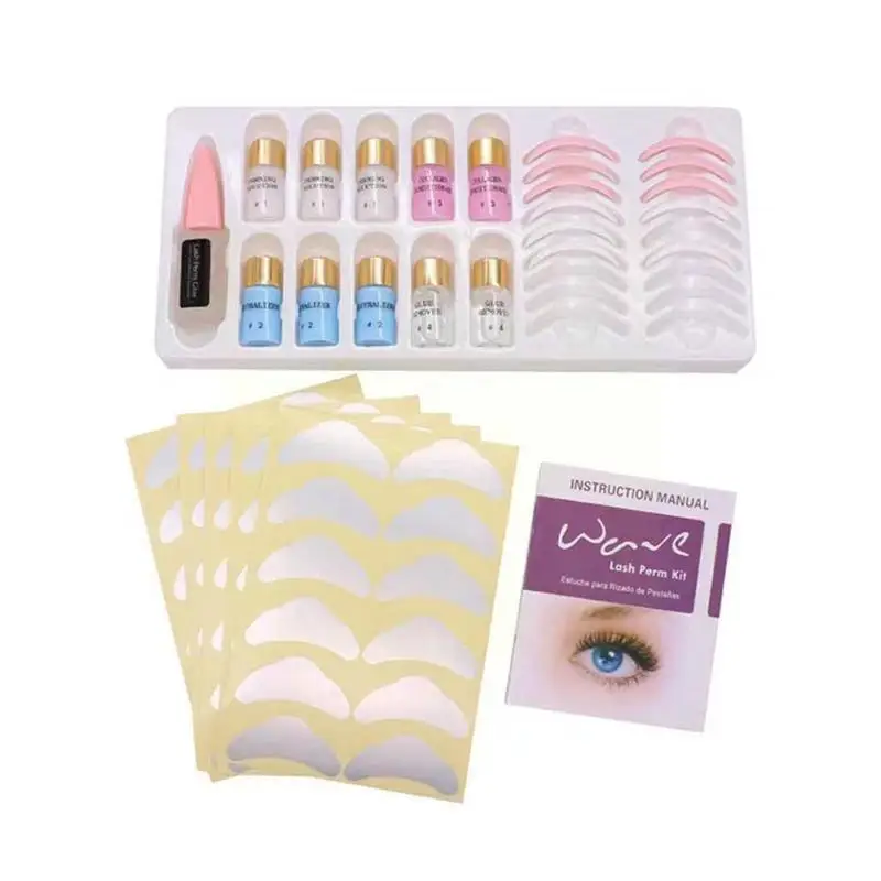 Ensemble de rehaussement de cils, permanente, curling, sérum pour les yeux, outil d'extension, levage de cils, faux kit de colle, vague, maquillage, gratitude, P5G9