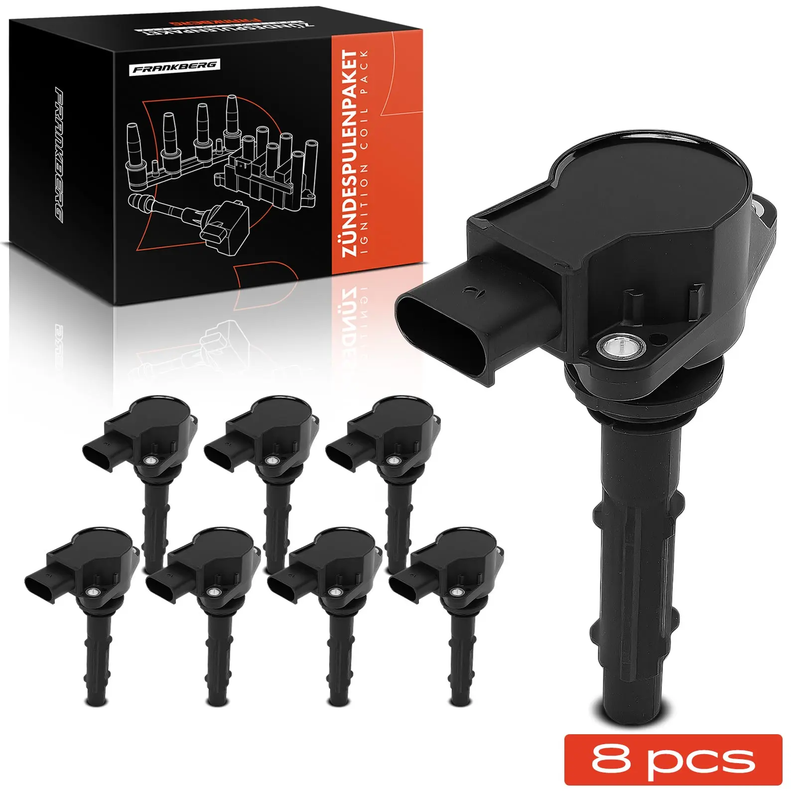 Frankberg 8x Zündmodul Zündspule für Mercedes-Benz CL203 C209 A209 C219 W211 C207 W204 S203 S204 UF-585 UF-535 UF585 UF535
