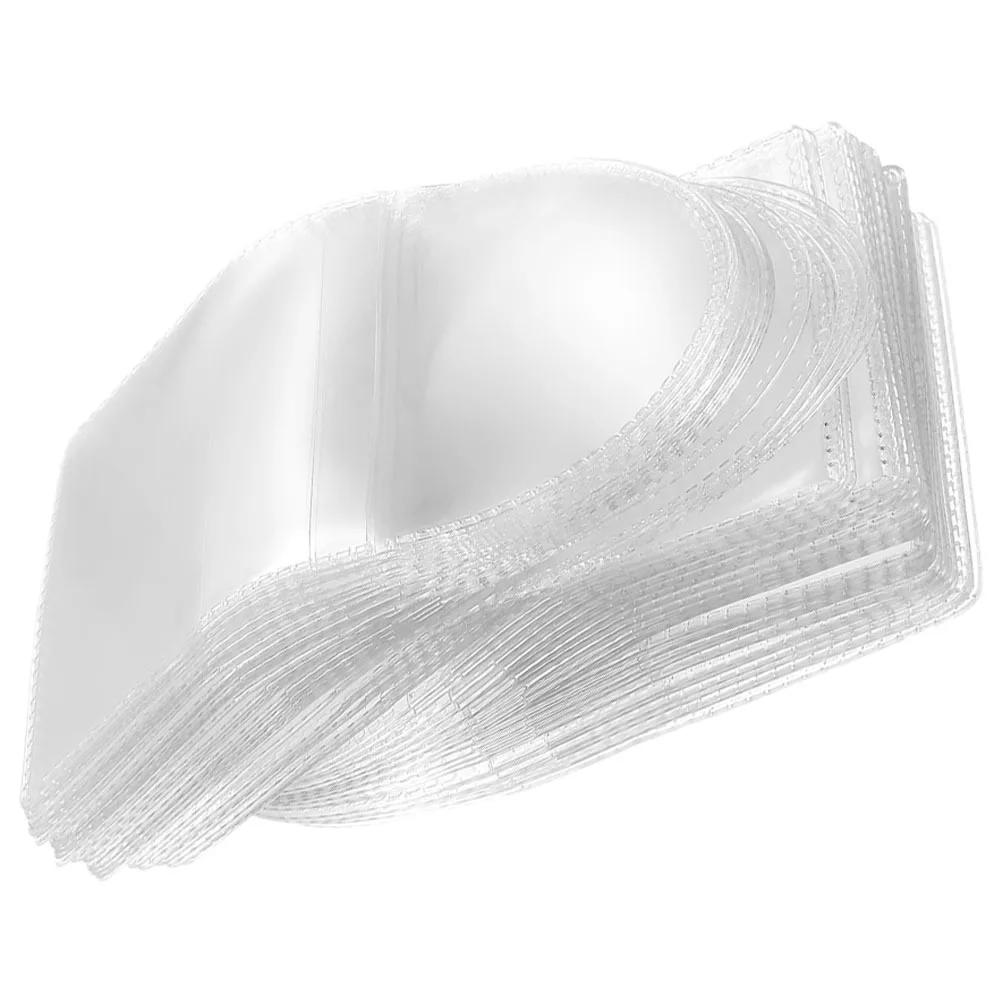 50 stks Muntmouwen Houders Doorzichtige Pvc Plastic Zakken Voor Munt Verzamelbenodigdheden Opslag Display Geld Sieraden Stempel Badge