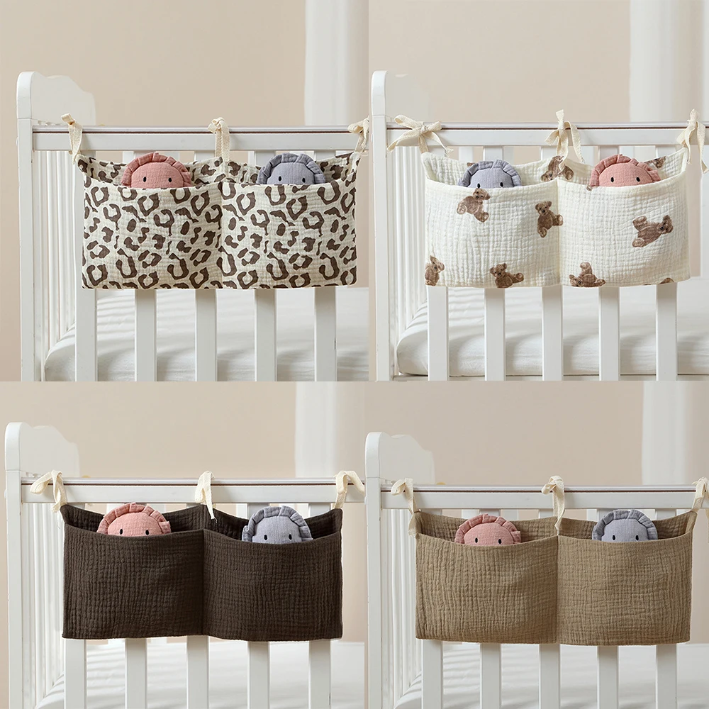 

Baby Nursery Crib Organizer, Diaper Caddy Stacker, Portable Hanging Storage for Diapers Wipes Baby Essentials , Changing Table