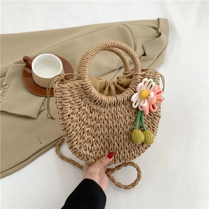 Bolso de mano sencillo de estilo Rural para mujer, bolso cruzado de alta gama, tejido informal y versátil, personalizado, nuevo y enérgico